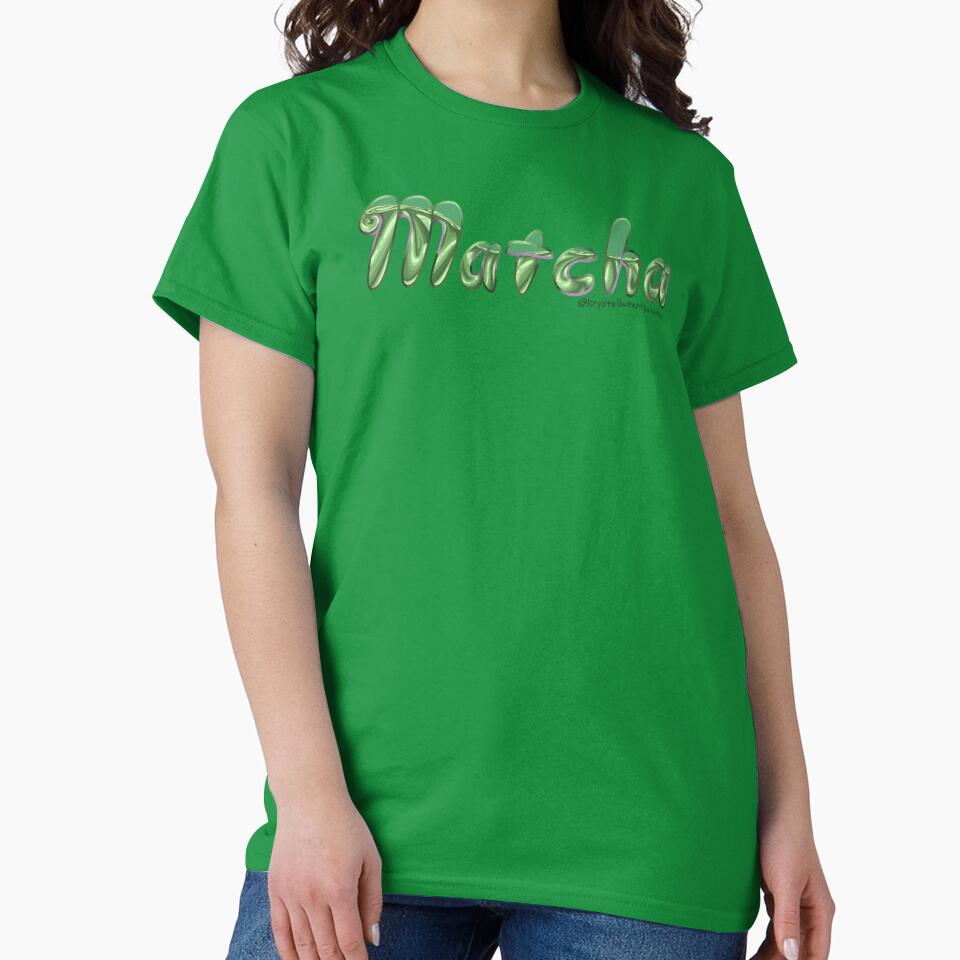 Matcha Glassy Word by KrystalBStudios