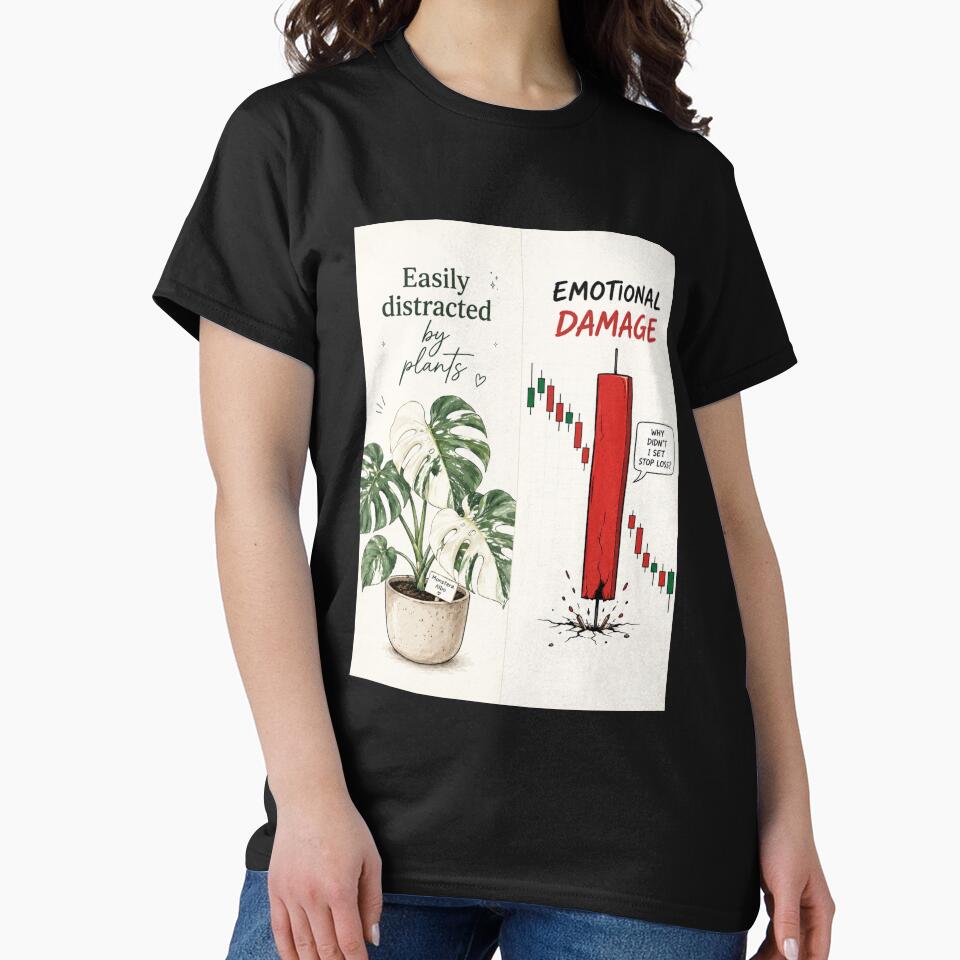 Monstera Albo Plant Lover Shirt | Easily Distracted by Plants | Minimalist Botanical Art | Rare Houseplant Gift by LuxeBuzz