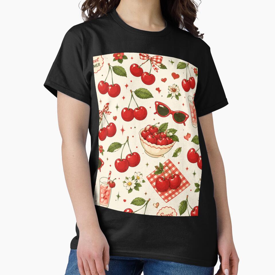 Retro Cherry Summer Pattern by Aramdesing