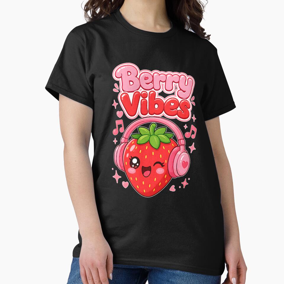 Berry Vibes Cute Strawberry Cottagecore Vintage by Mr Lee