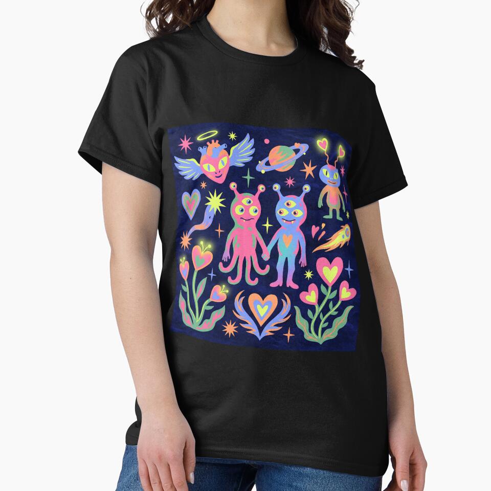 Neon Psychedelic Alien Love Cosmic Montage by zzz888