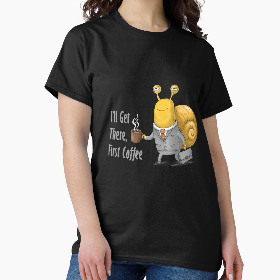 Snail with Coffee | Slow Progress Gift by FMproject