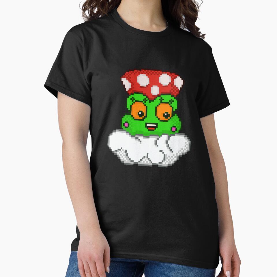 Cute Frog with Mushroom Hat Retro by RetroRlx