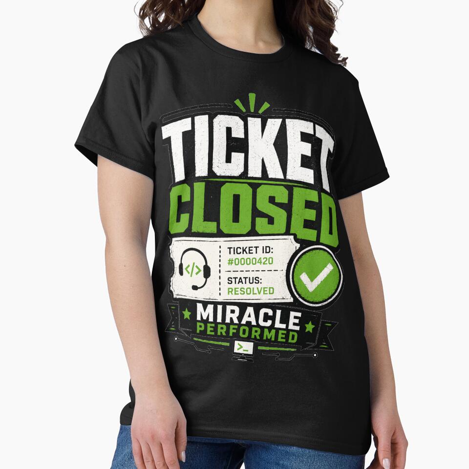 Ticket Closed Helpdesk Design by Moodwear-Studio