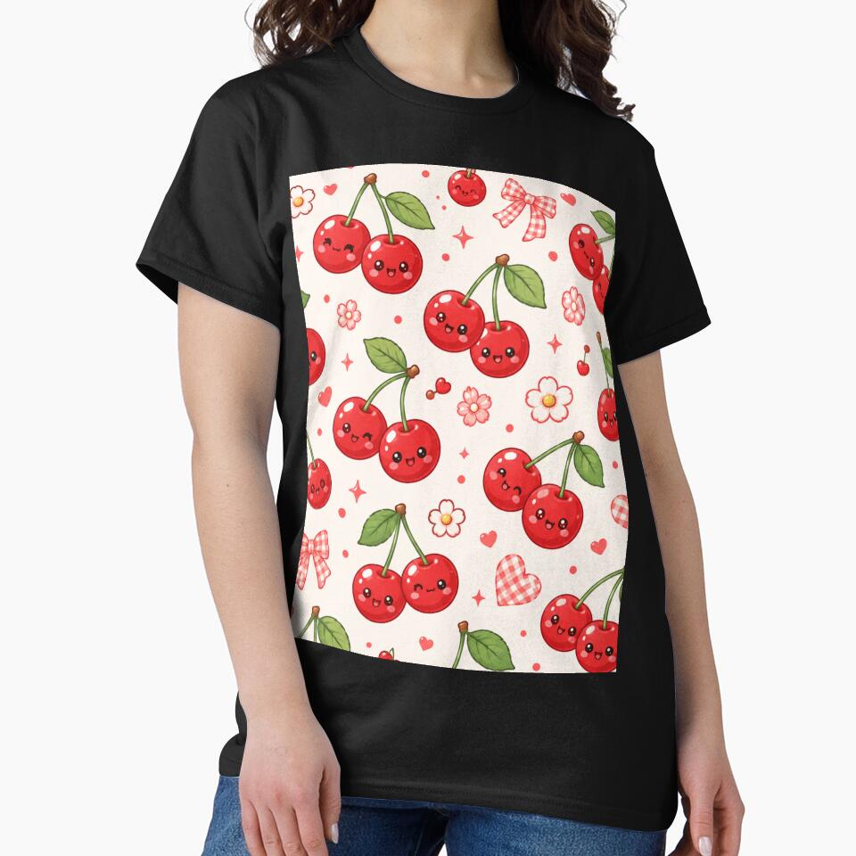 Kawaii Cherry Pattern by Aramdesing