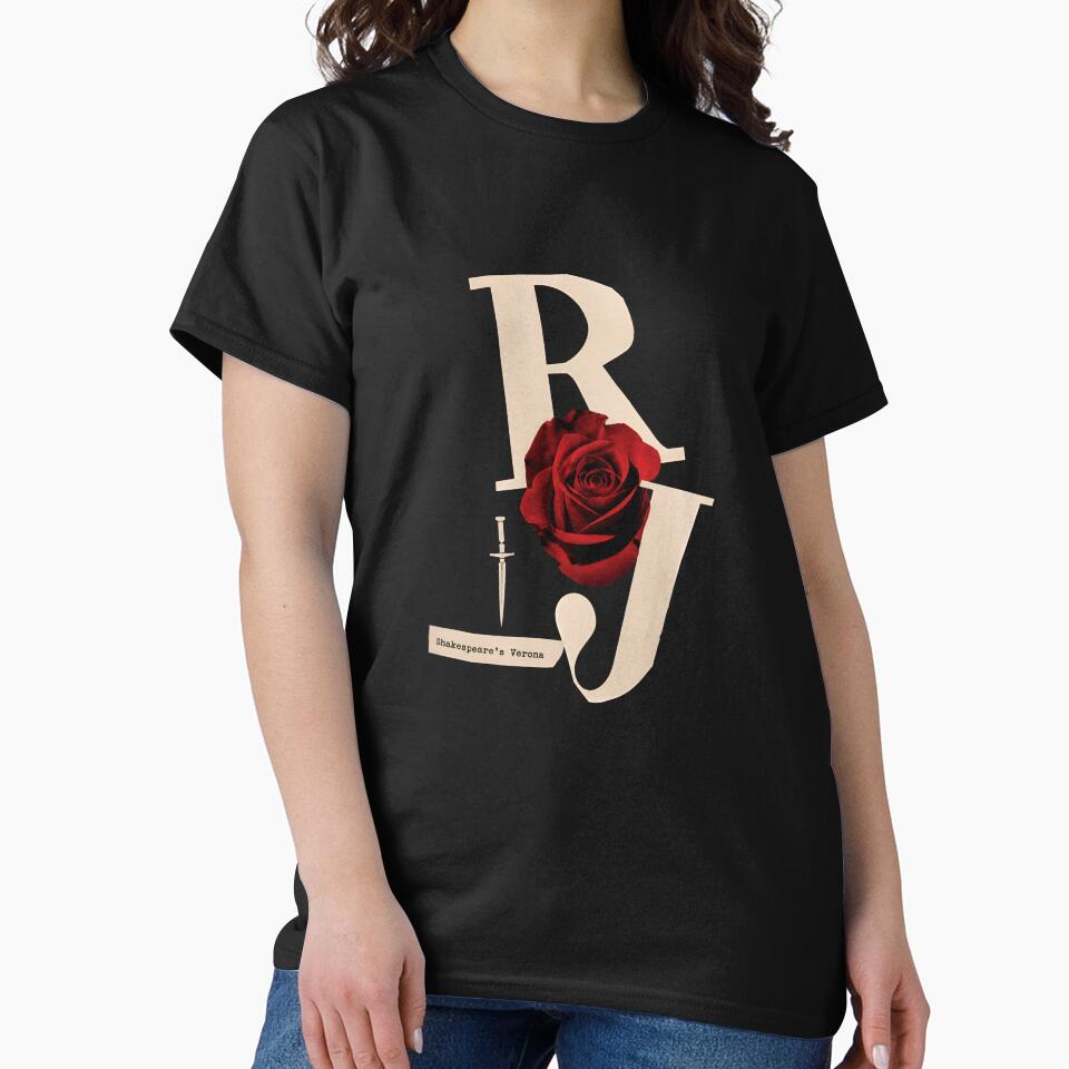 Shakespeare's Verona R+J Monogram Rose Dagger Art by Fenay Designs