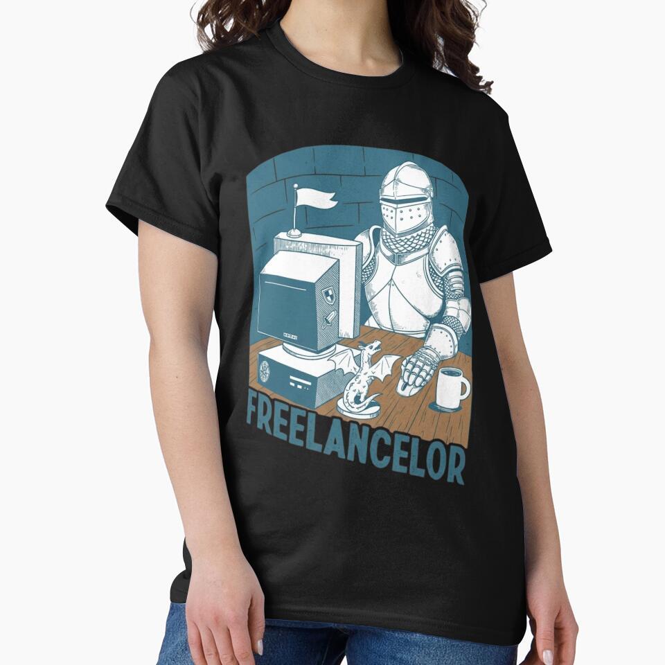 Funny Freelancelor Knight Retro Computer Fantasy Freelancer Gift by haitrieuic96
