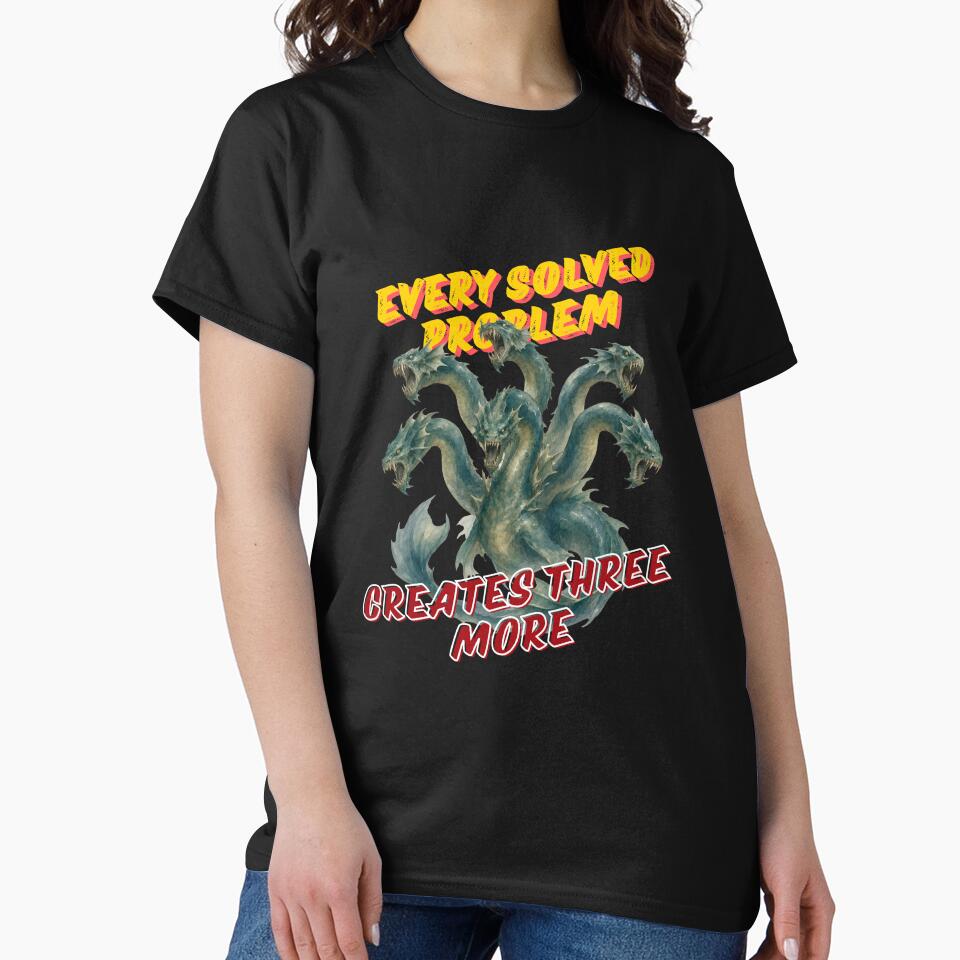 Funny Programmer T-Shirt Tech Hydra Coding Problem Office Work Birthday Gift for Software Engineer by E20STUDIO