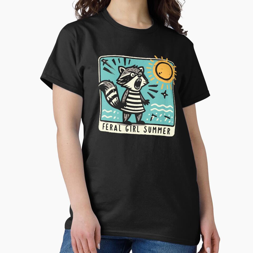 Feral Girl Summer Meme Raccoon – Wild & Free Vibes! by Scaryzz