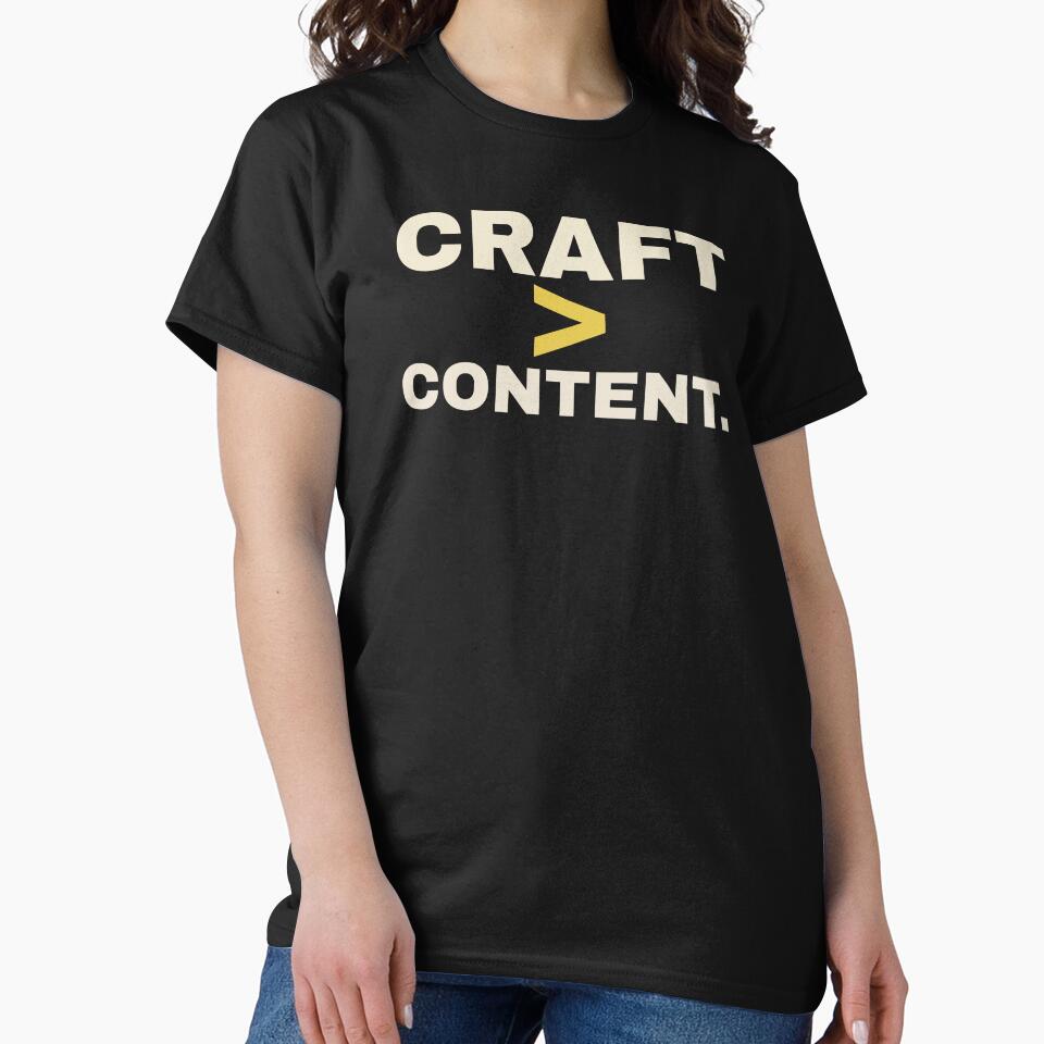 Craft Over Content Minimalist Graphic by Nuiicha65