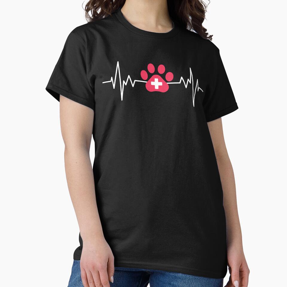 Proud Veterinarian Heartbeat Life by livegood
