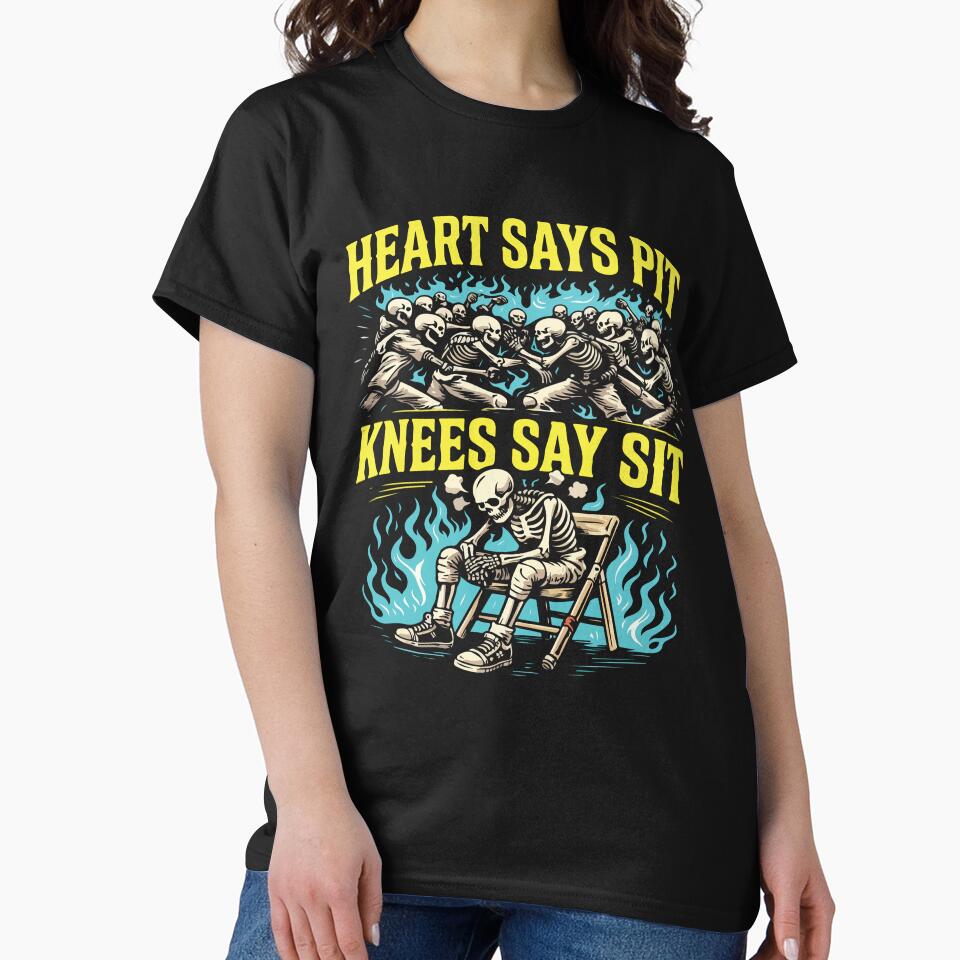Heart Says PT Knees Say Sit Funny Physical Therapy Humor by kiralynstration