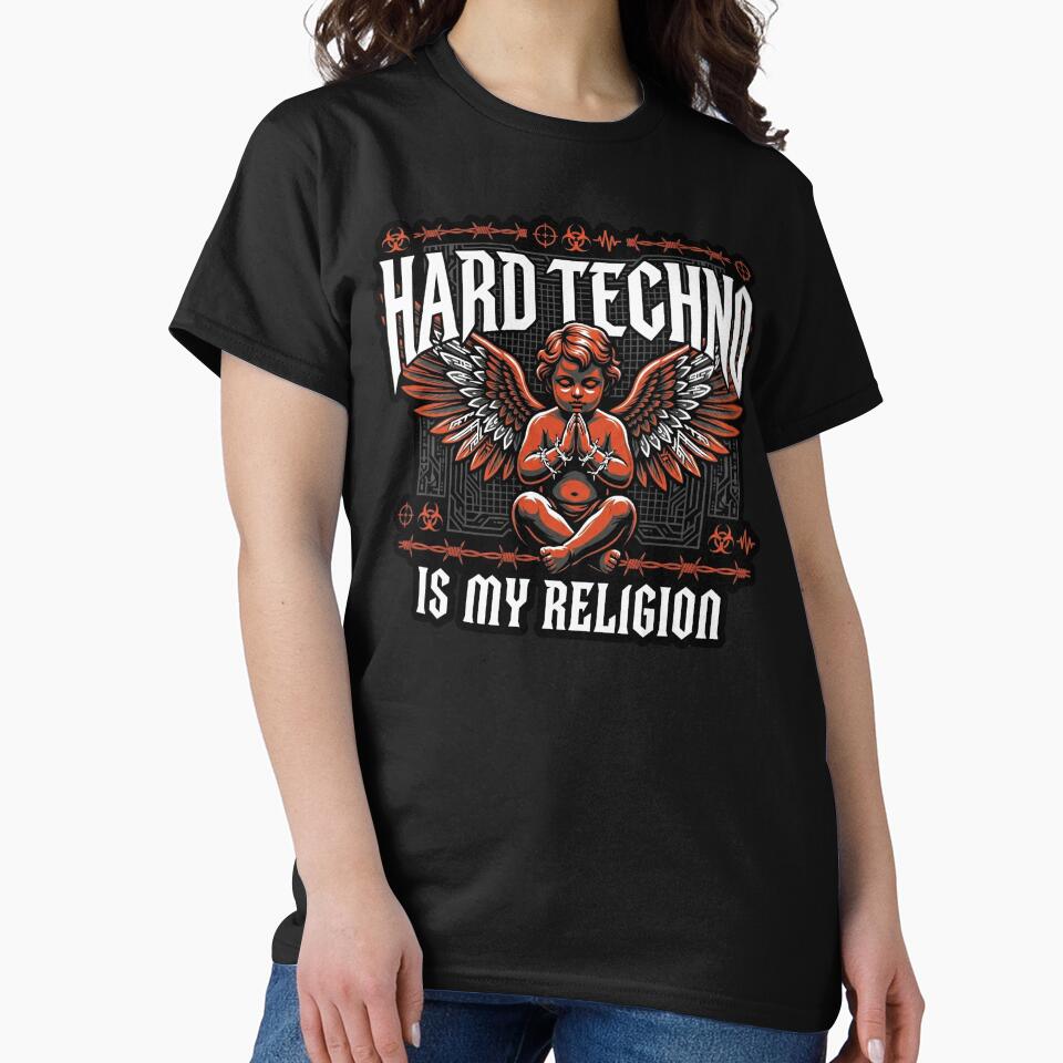 Hard Techno Is My Religion Cyber Angel by SPAZE-Typo