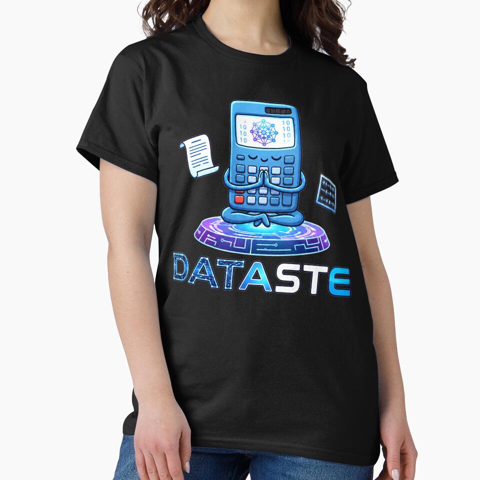 Dataste Meditating Calculator | Funny Data Analyst Accountant. by spreadsheetcafe