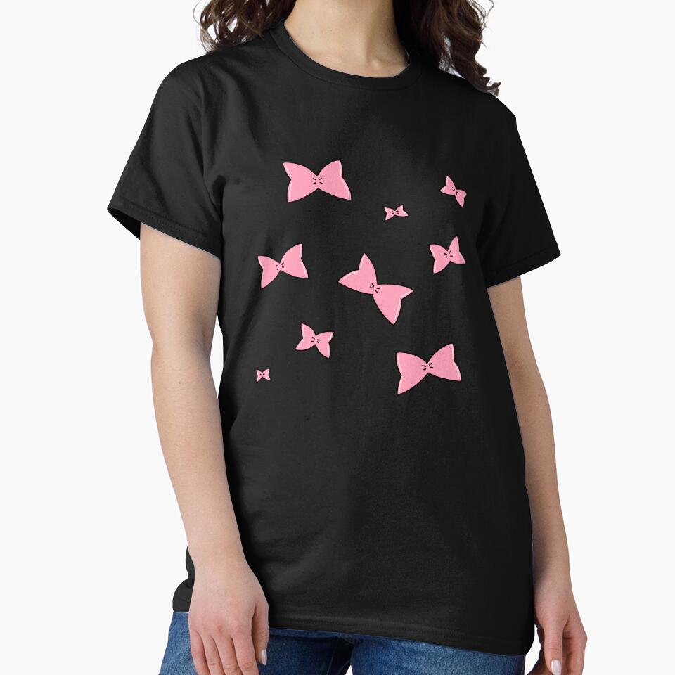 Cute Pink Ribbon Bows Seamless Pattern Art by ubborn