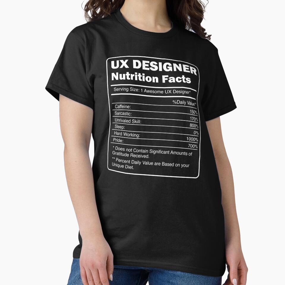 Ux Designer Nutritional Facts Art by MrEddie10