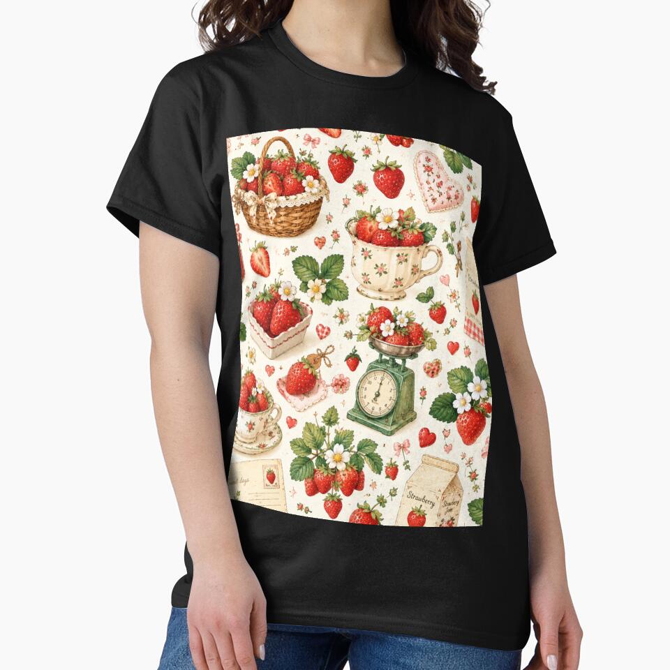 Strawberry Picnic Feast Pattern by Aramdesing