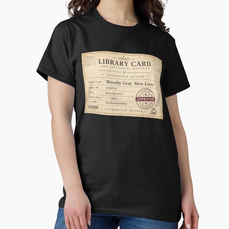 Morally Gray Men Lover Library Card by rafi18