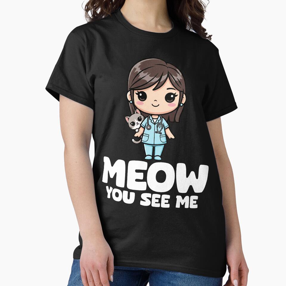 MEOW YOU SEE ME - VETERINARIAN GIFT by KEF Custom