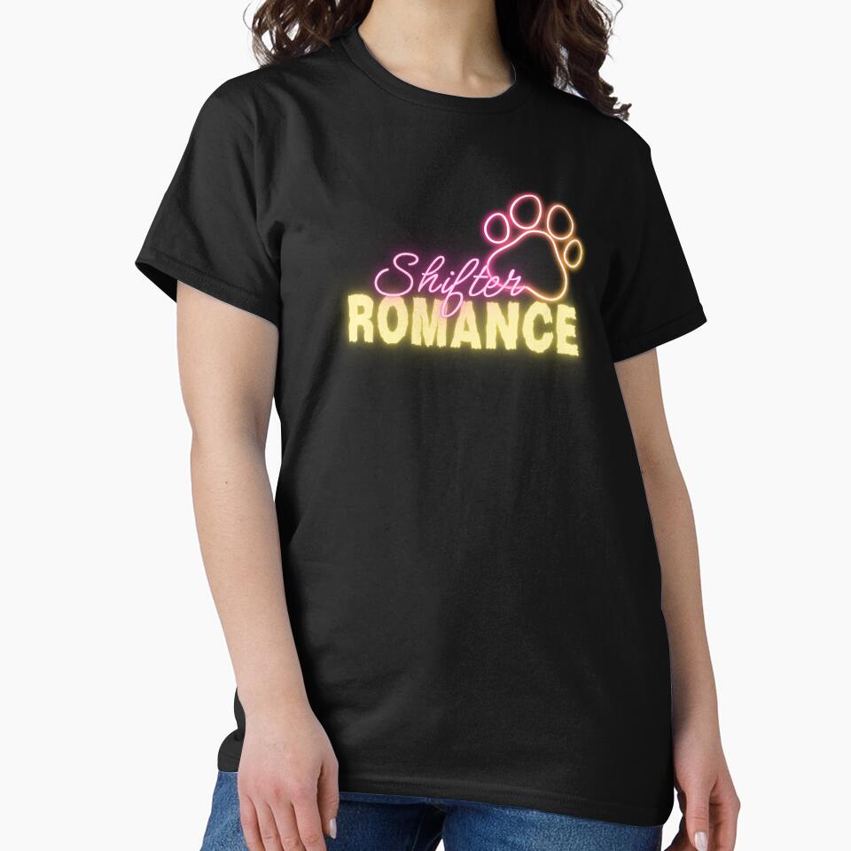 Shifter Romance Neon Paw Print Bookish Graphic by feralheartsclub