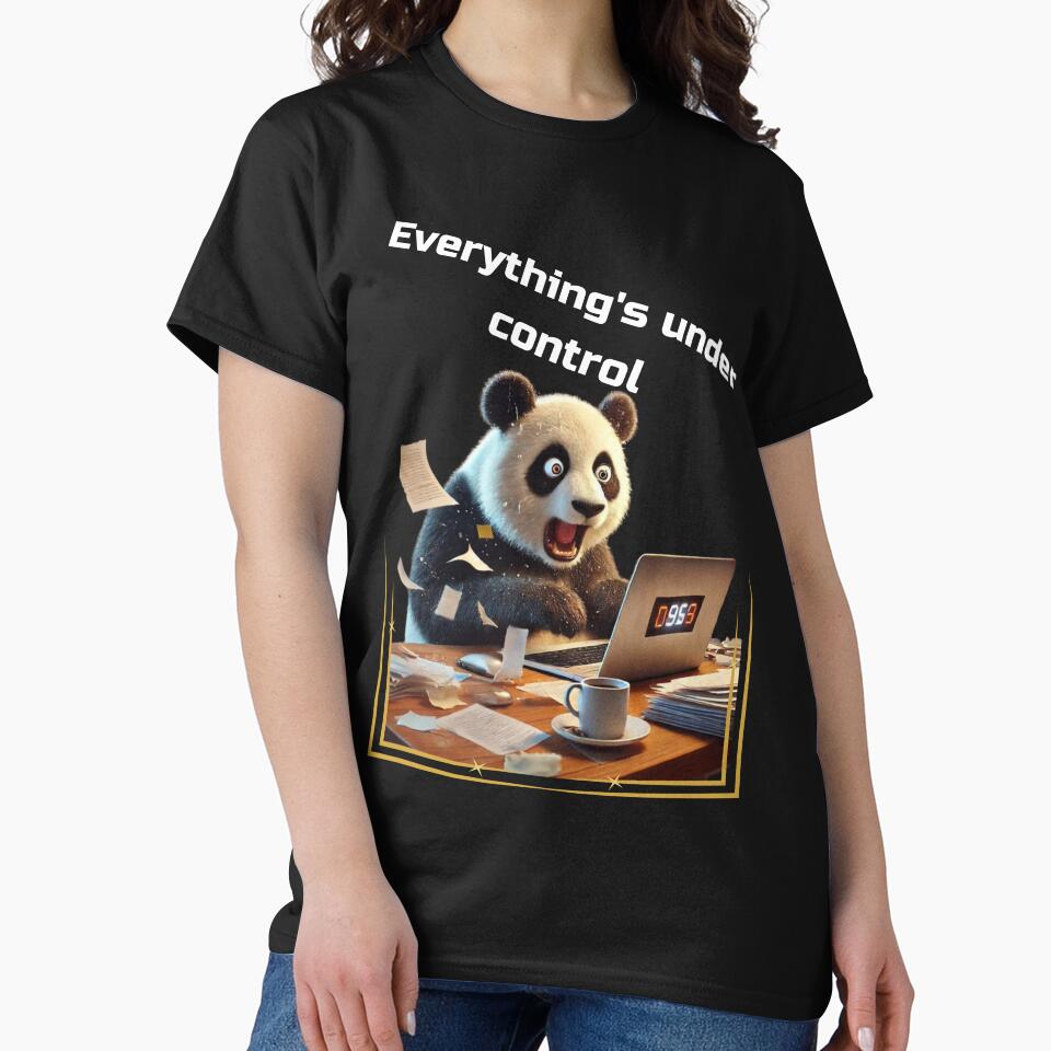 Funny Stressed Panda Everything Under Control by BULAIR89