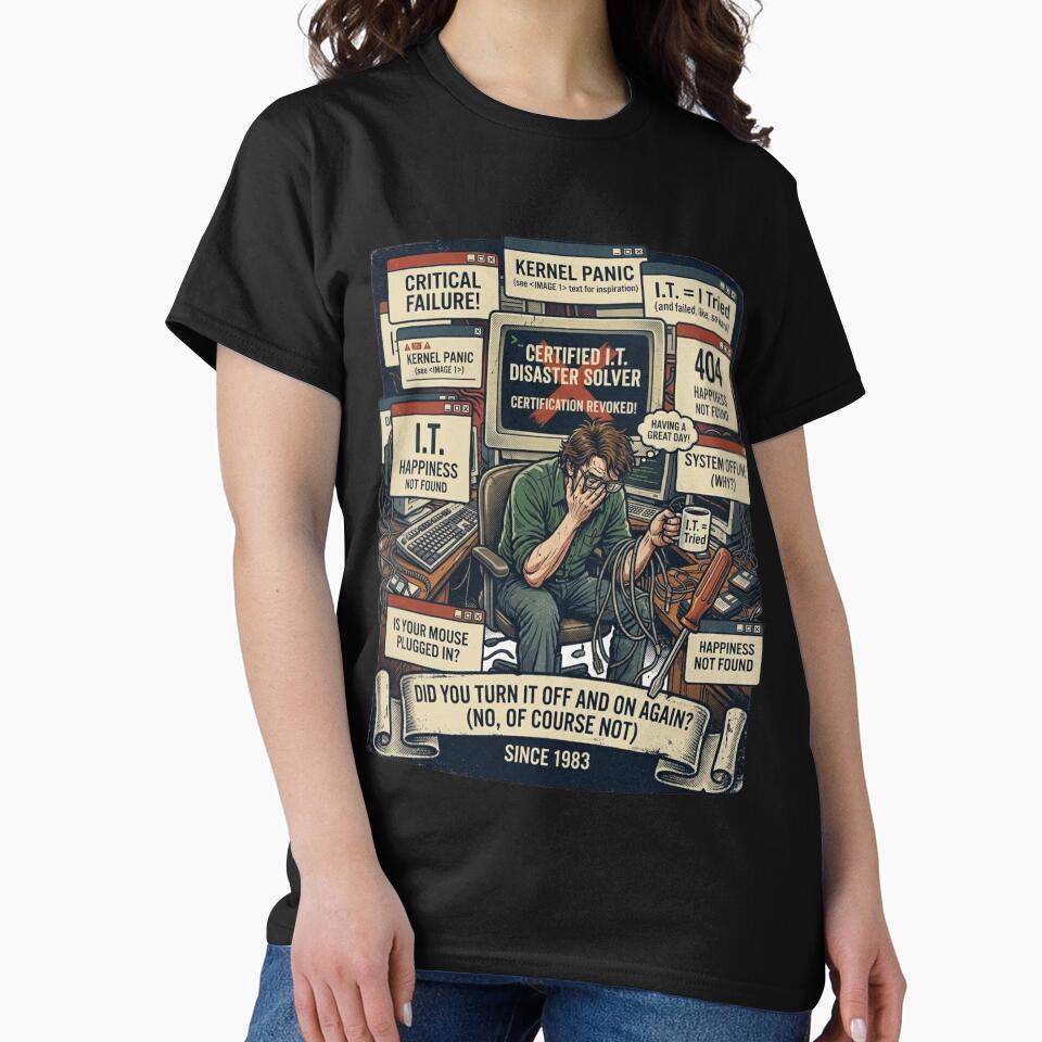 Error 404: Chill Not Found  Vintage IT Humor by KurtByteStudio