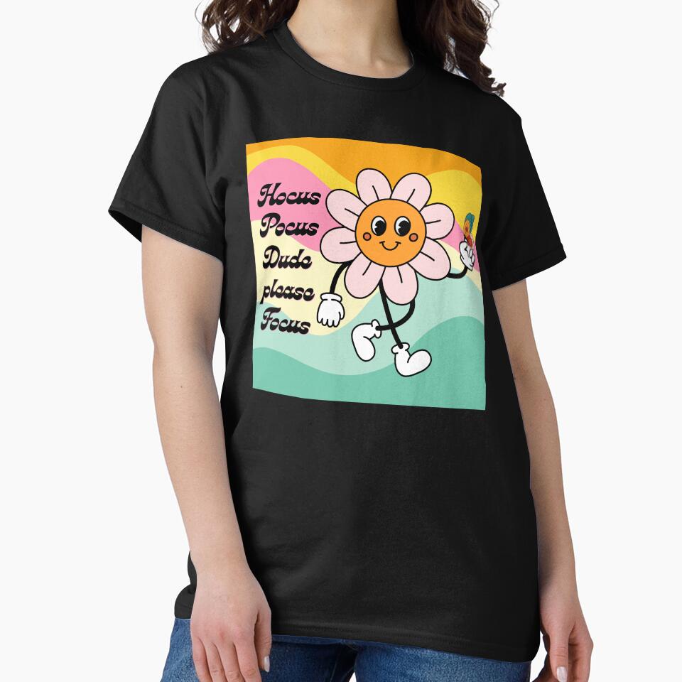 Hocus Pocus Dude Please Focus Groovy ADHD Flower by tellia-kallisto