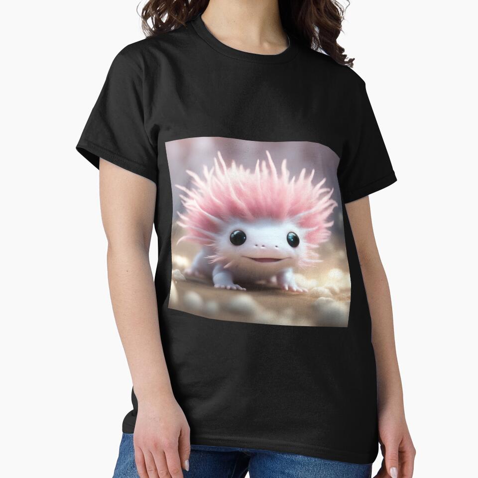 Cute Axolotl (Background 1) by Midnight Veil Designs