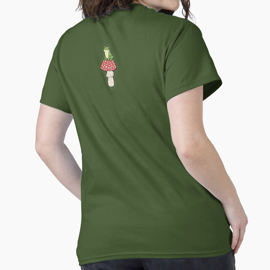 Frog ON the Mushroom - STICKER by CROFTARTS