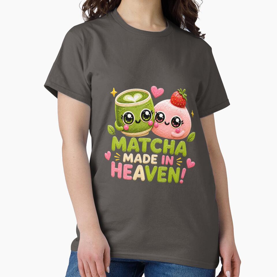 Matcha Made In Heaven Cute Kawaii Matcha Art by Liv Solara