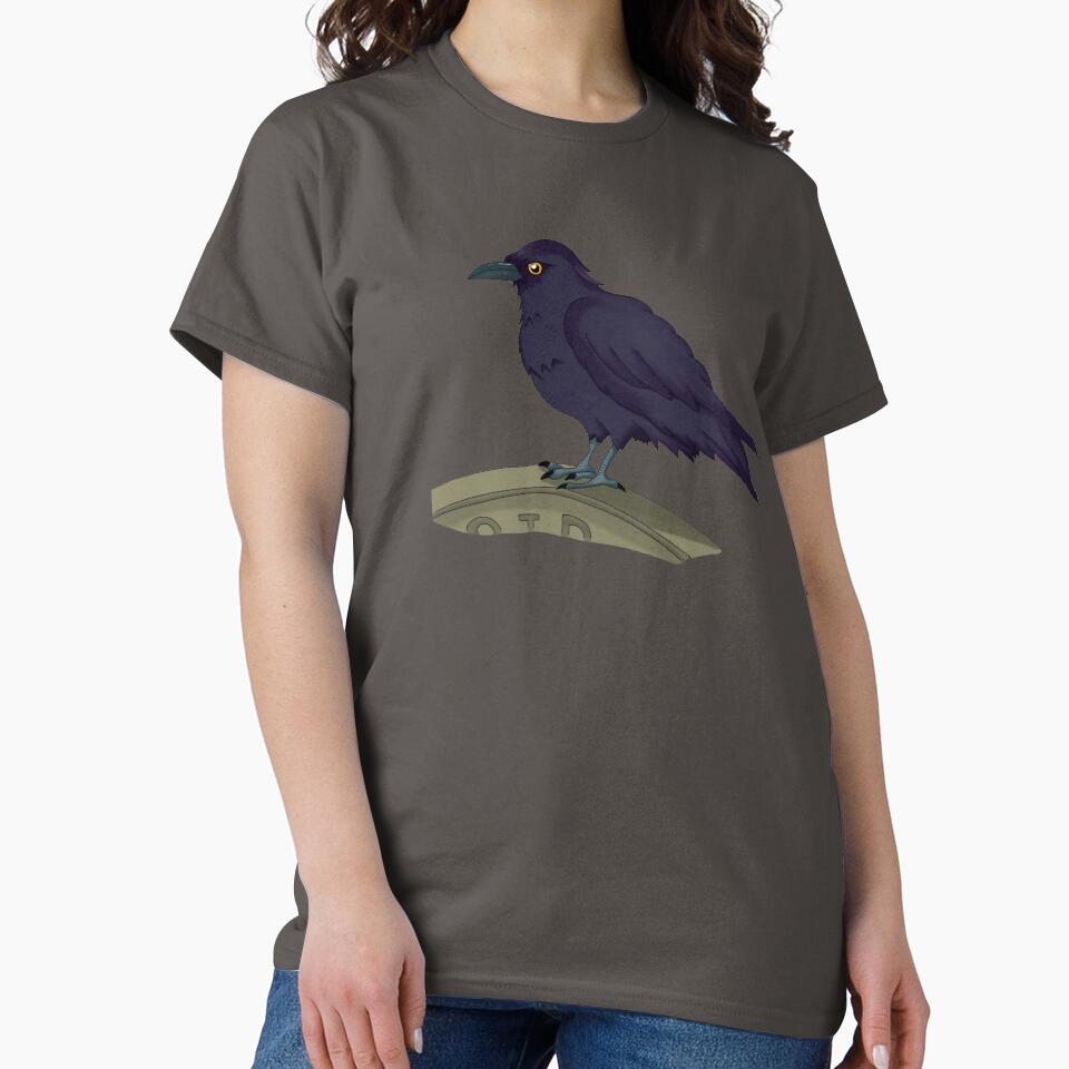 Richard the Raven: British Folklore Guardian (Black Raven on Gravestone) by Englandbear