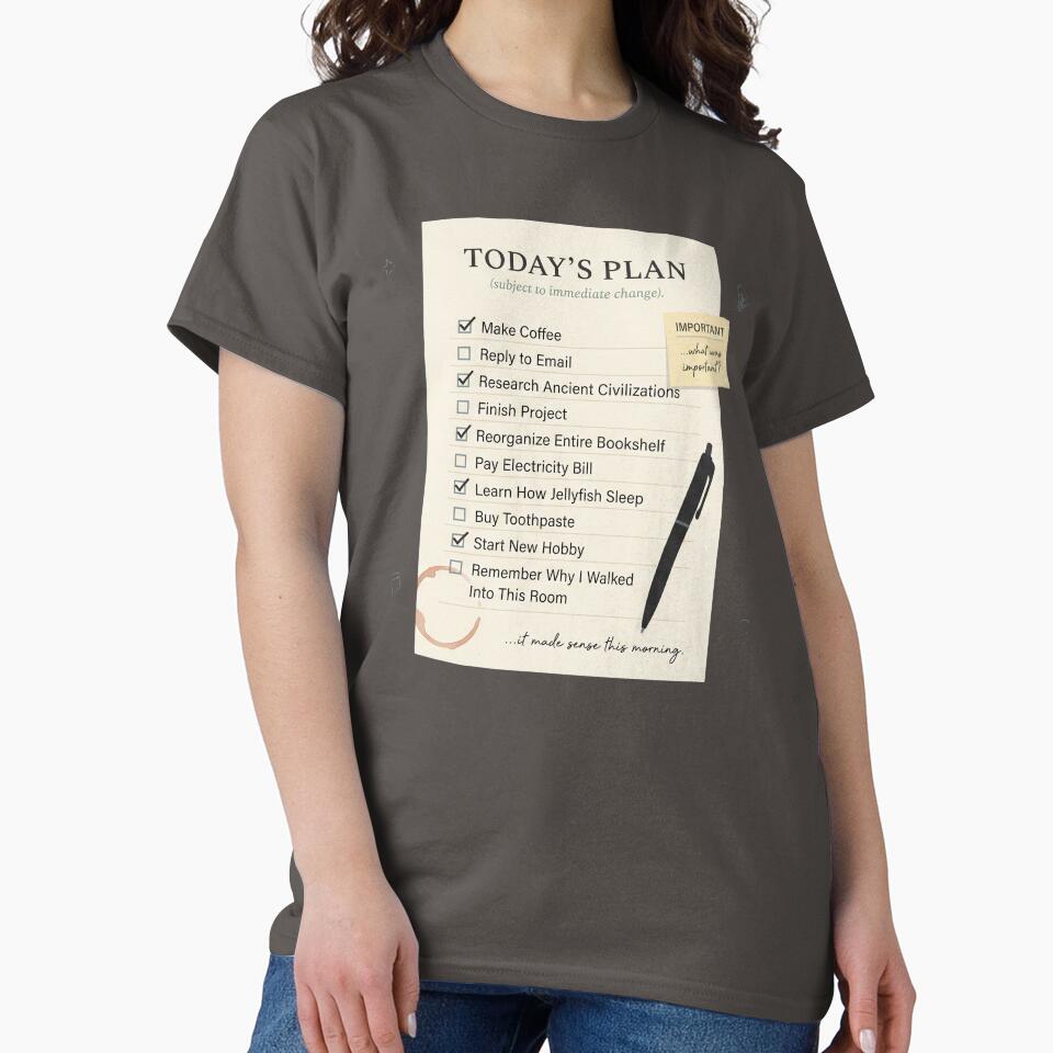 Today's Plan Subject To Change Funny ADHD Gift by Whimwick