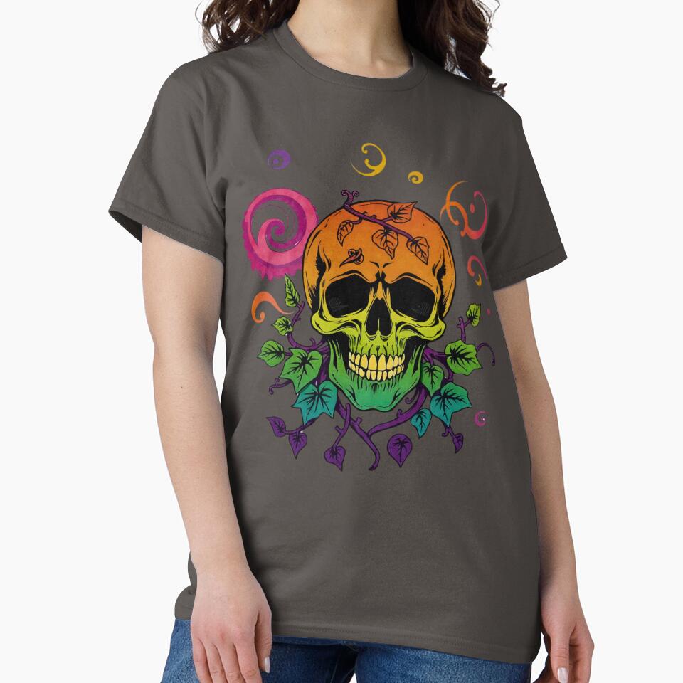 Psychedelic Vine Skull by Rothnaric