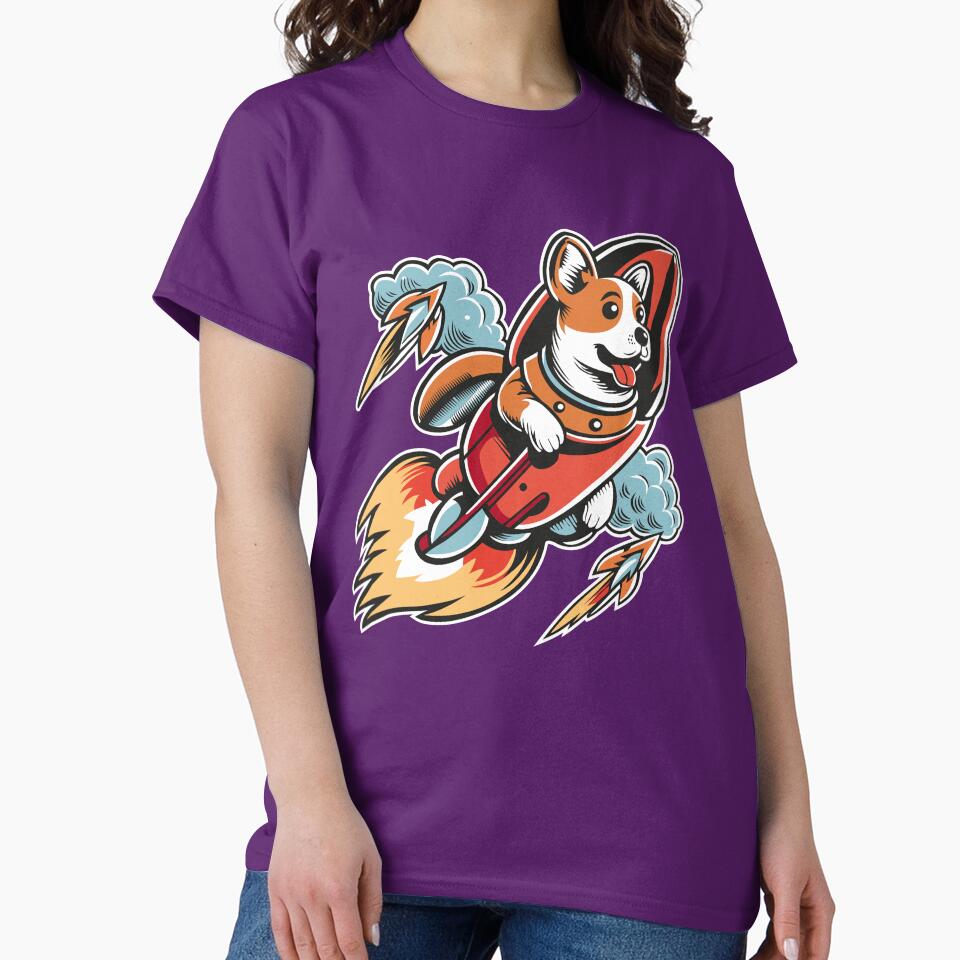 Puppy in a Rocket – Cute Space Dog Adventure Design by MerlinWear