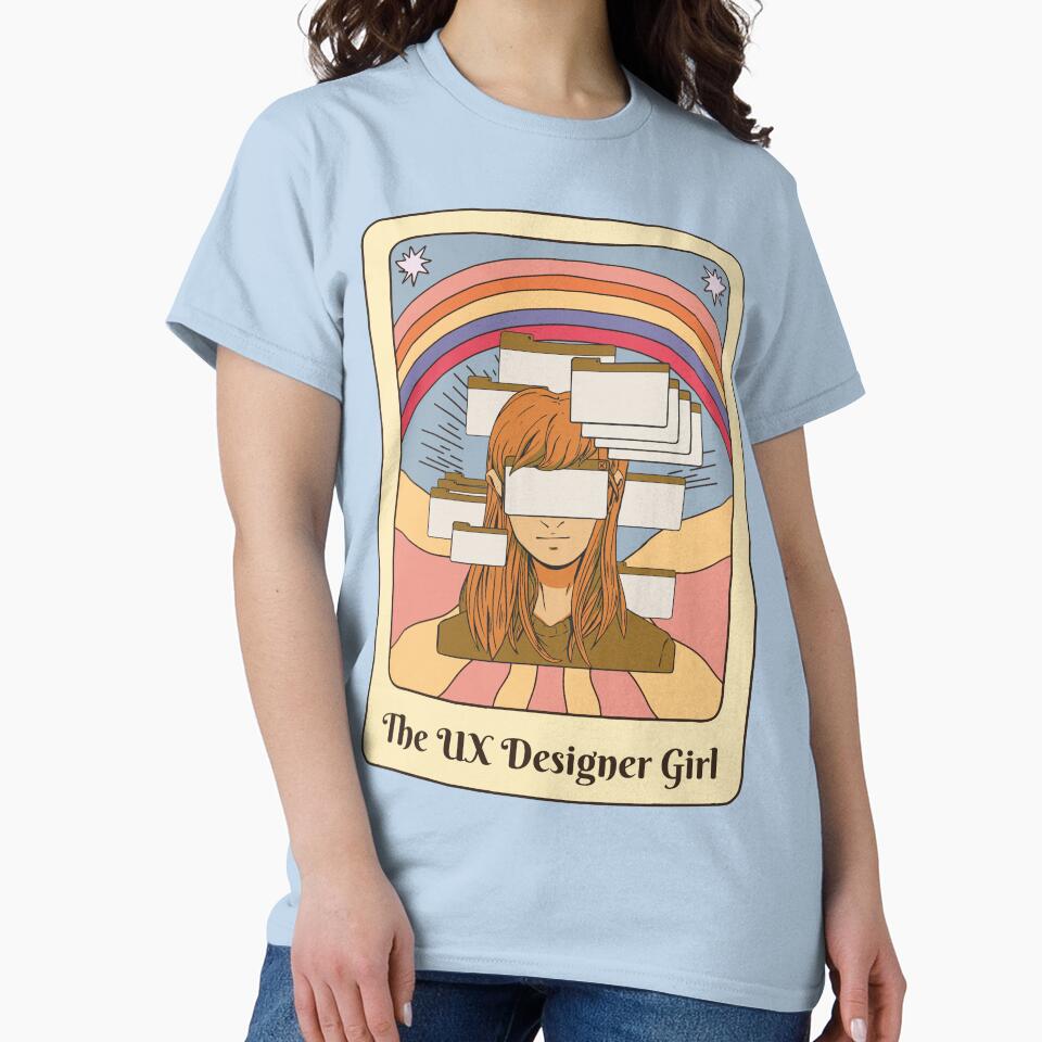 Vintage UX Designer Girl Tarot Art by MrEddie10