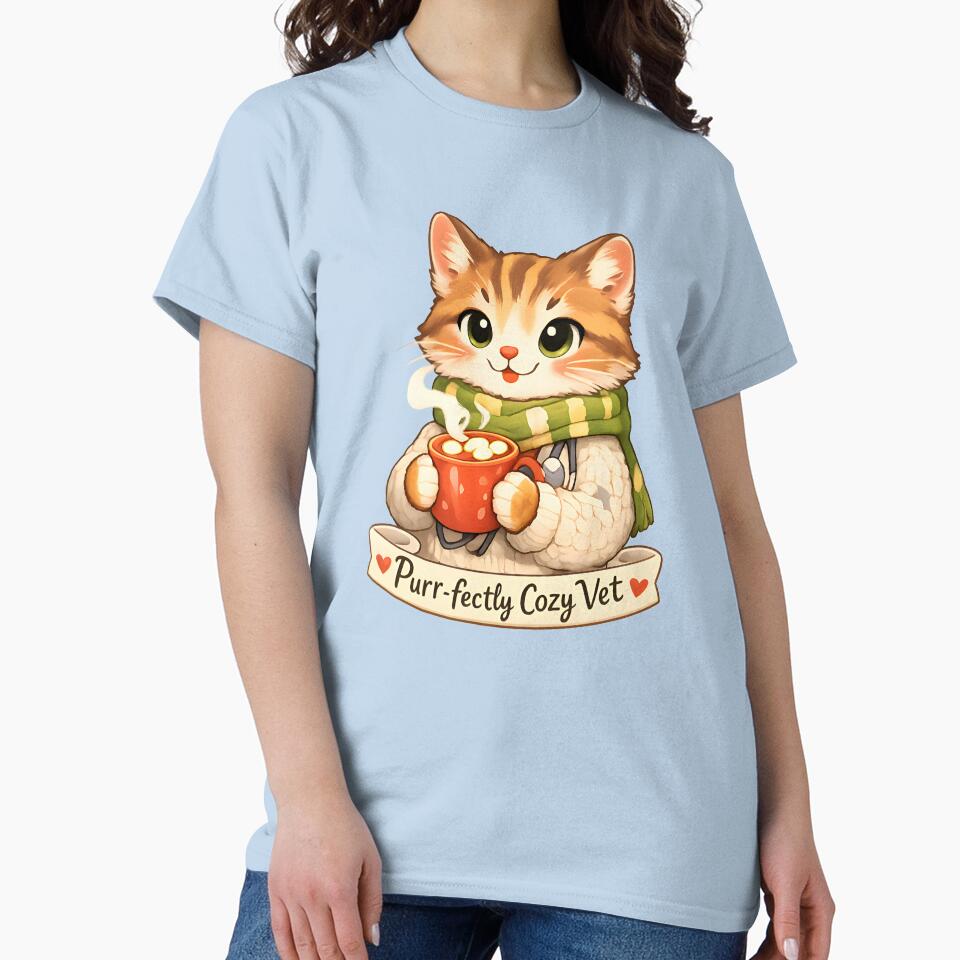Purr-fectly Cozy Vet – Winter Veterinary Cat by Bettybee00