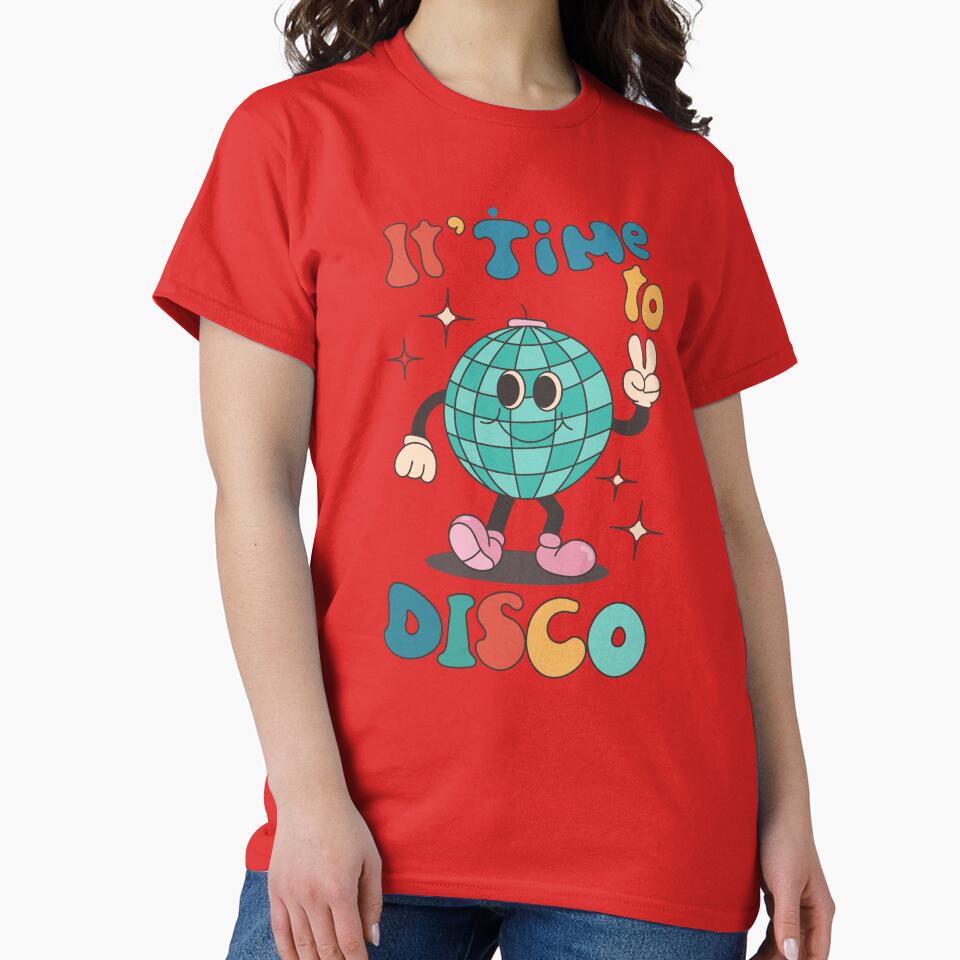 its time disco world essential tshirt by anandsiva2703
