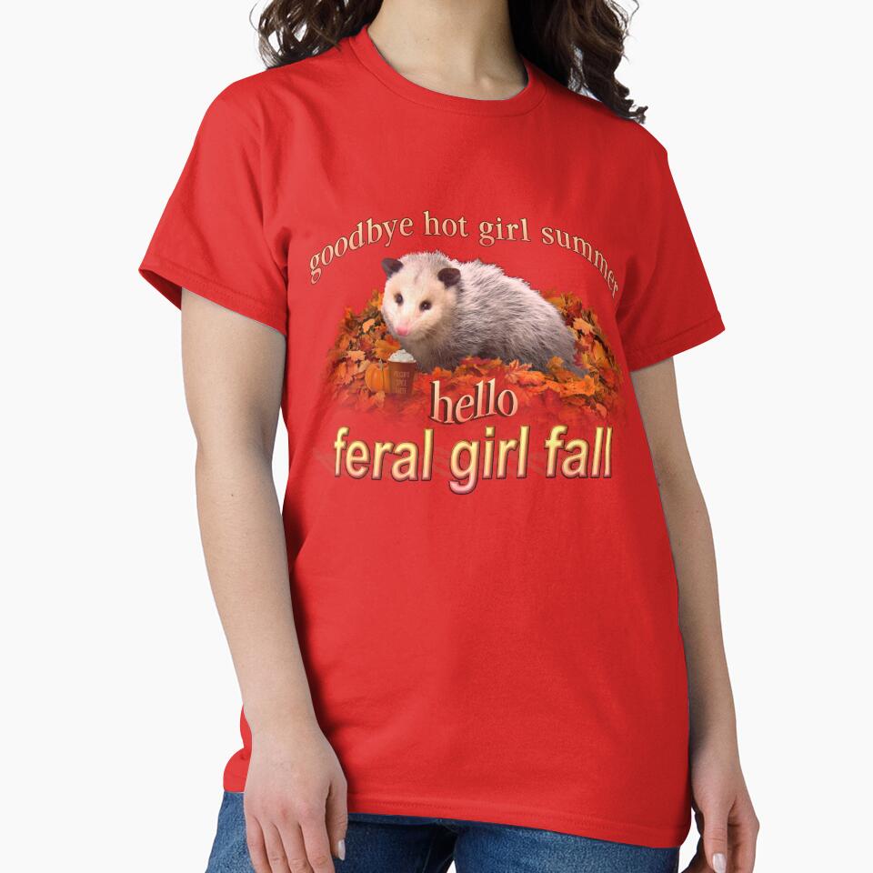 Hello Feral Girl Fall (goodbye hot girl summer) - Autumn possum aesthetic by snazzyseagull