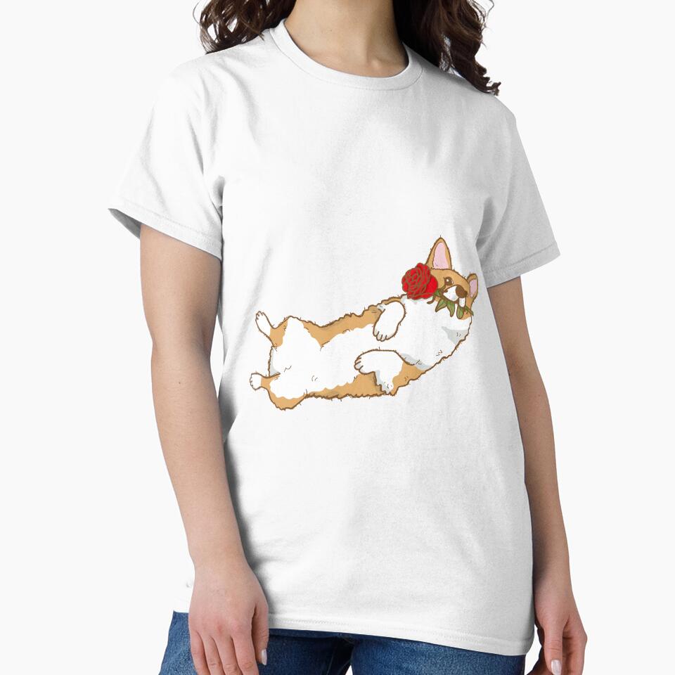 Romantic Corgi Pup by SwiftTees
