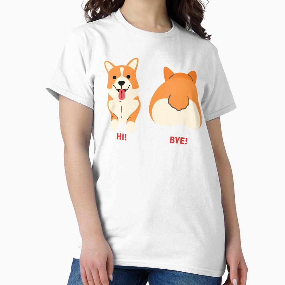 Corgi Hi and Bye by LOLANANAY