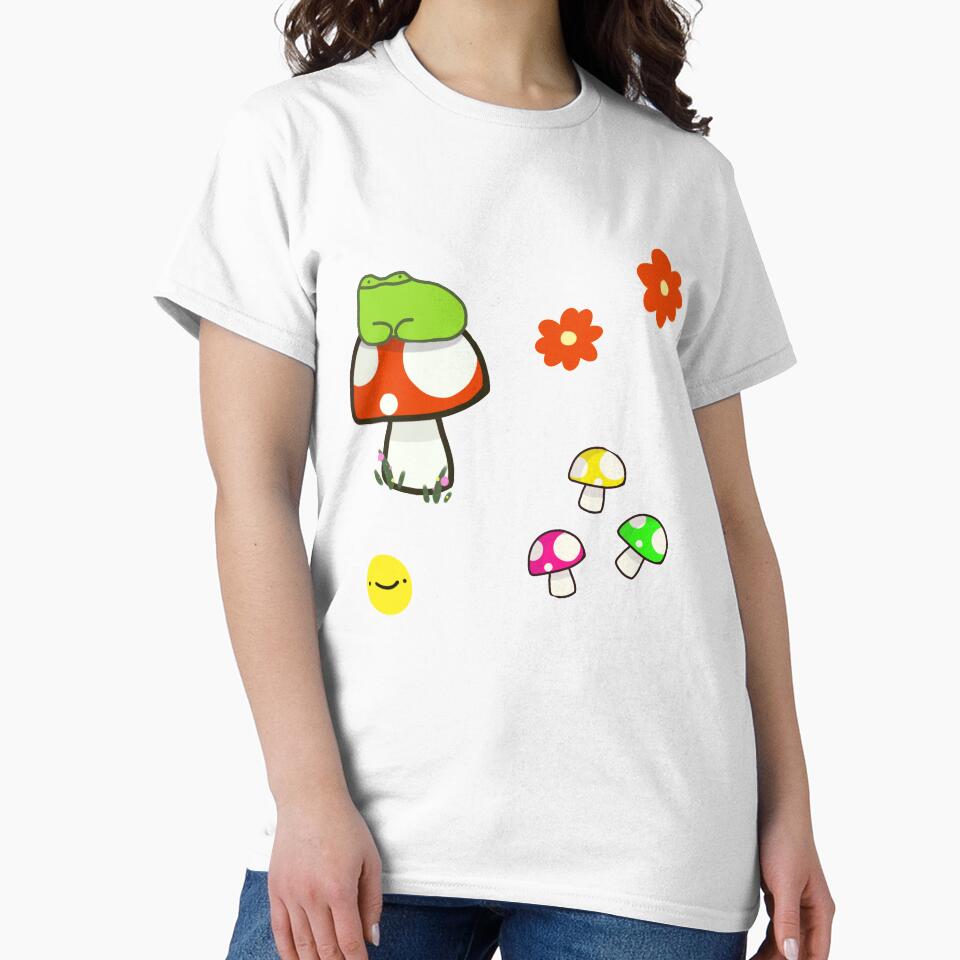 Frog on Mushroom Sticker Pack by Dino-Da-Dragon