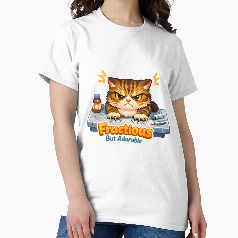 Fractious But Adorable – Funny Veterinary Cat Humor Design by Bettybee00