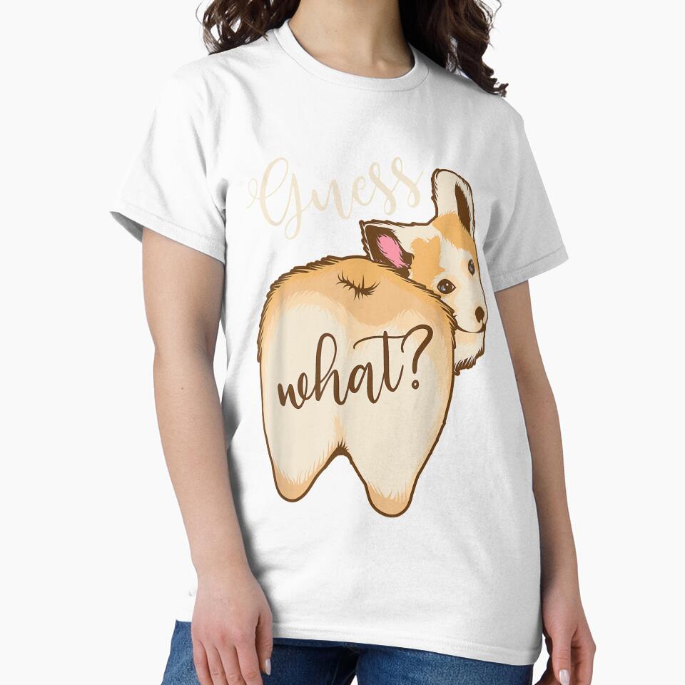 Cool Guess What Pembroke Welsh Corgi Butt Gift Fan by jennifera11