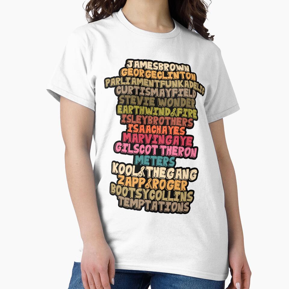 Funk Music Legends Colorful Typography Design by hilaryqvmargie