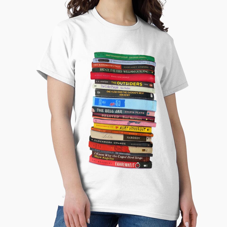 Classic Banned Books Stack by Hanneliza