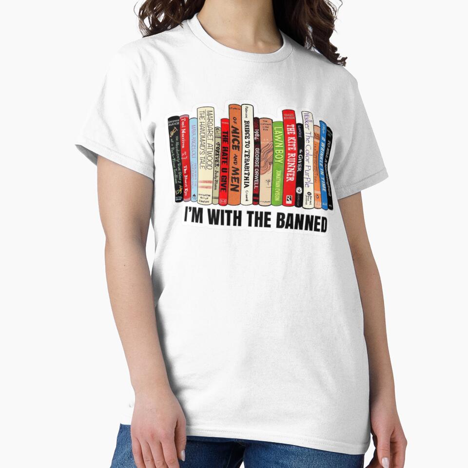 I'm With The Banned, Banned Books Sticker by BestArtDZ