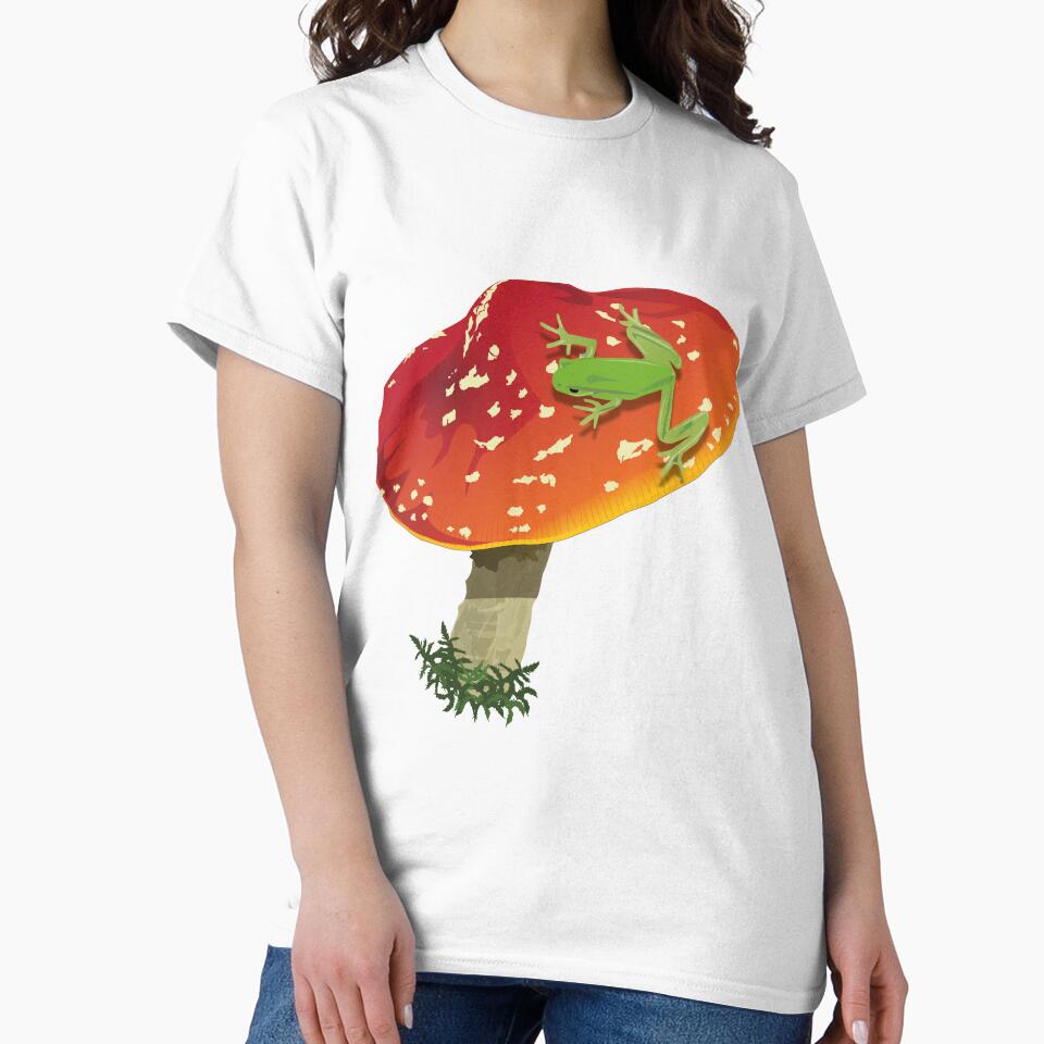 Frog on a mushroom by enriquepma