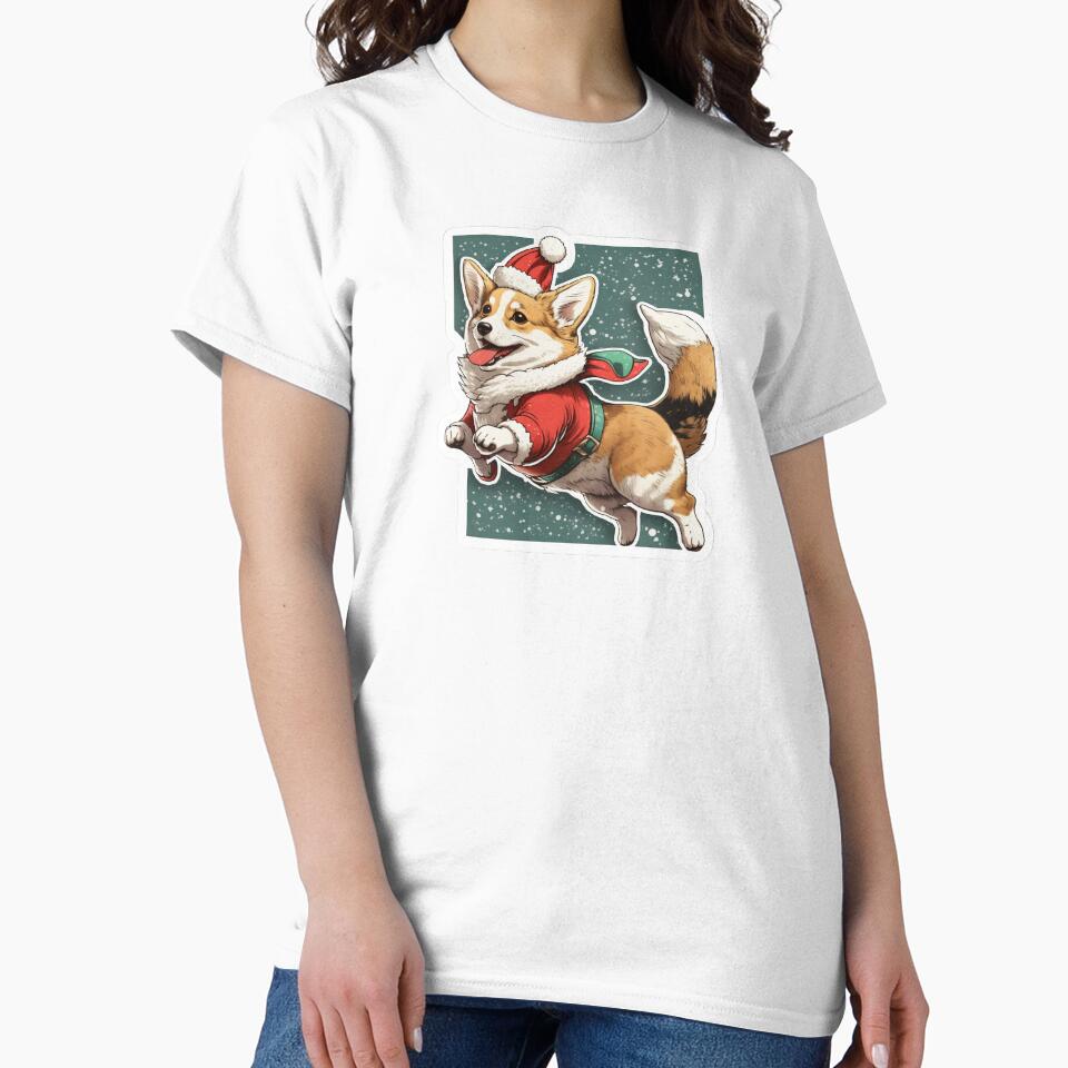 Cute Christmas corgi sticker by Victorsju