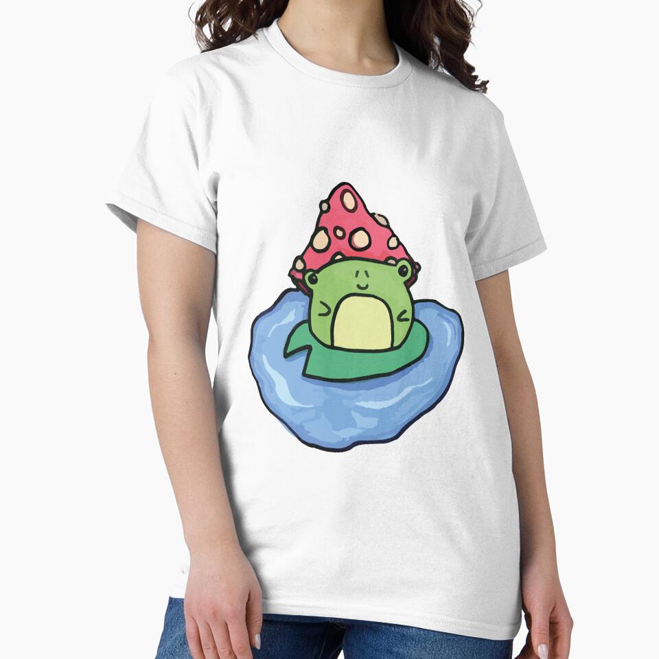 Mushroom frog on lilypad by Cat-a-tonic