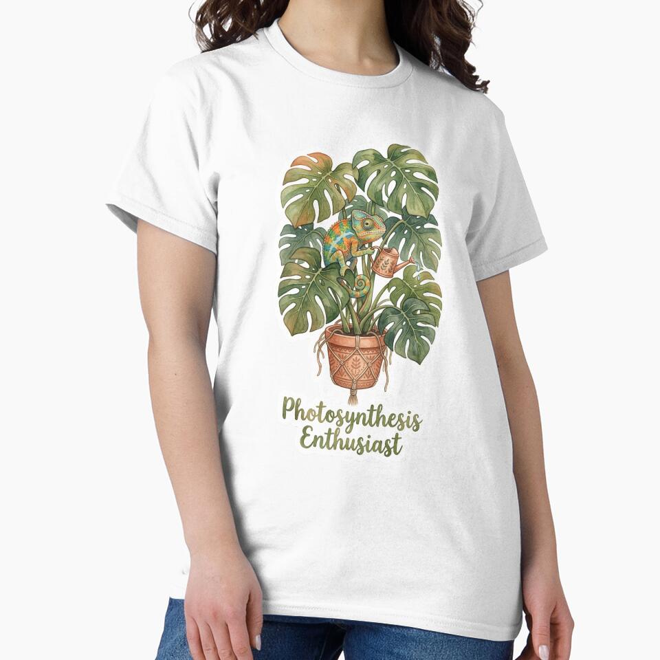 Photosynthesis Enthusiast - Boho Plant Mom Chameleon by HiruK
